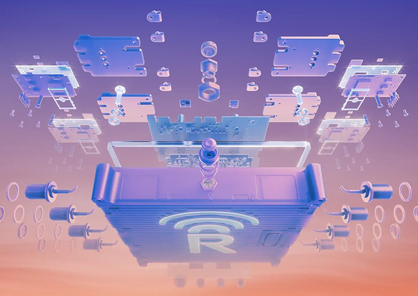 exploded-view-electronic-device-parts-cr-logo