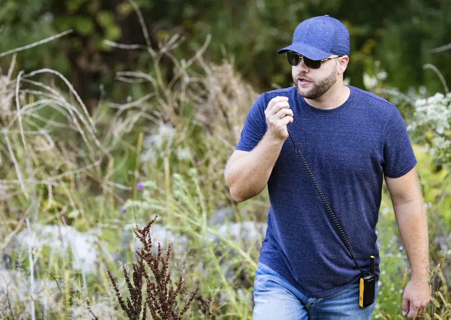 man-on-radio-outdoors