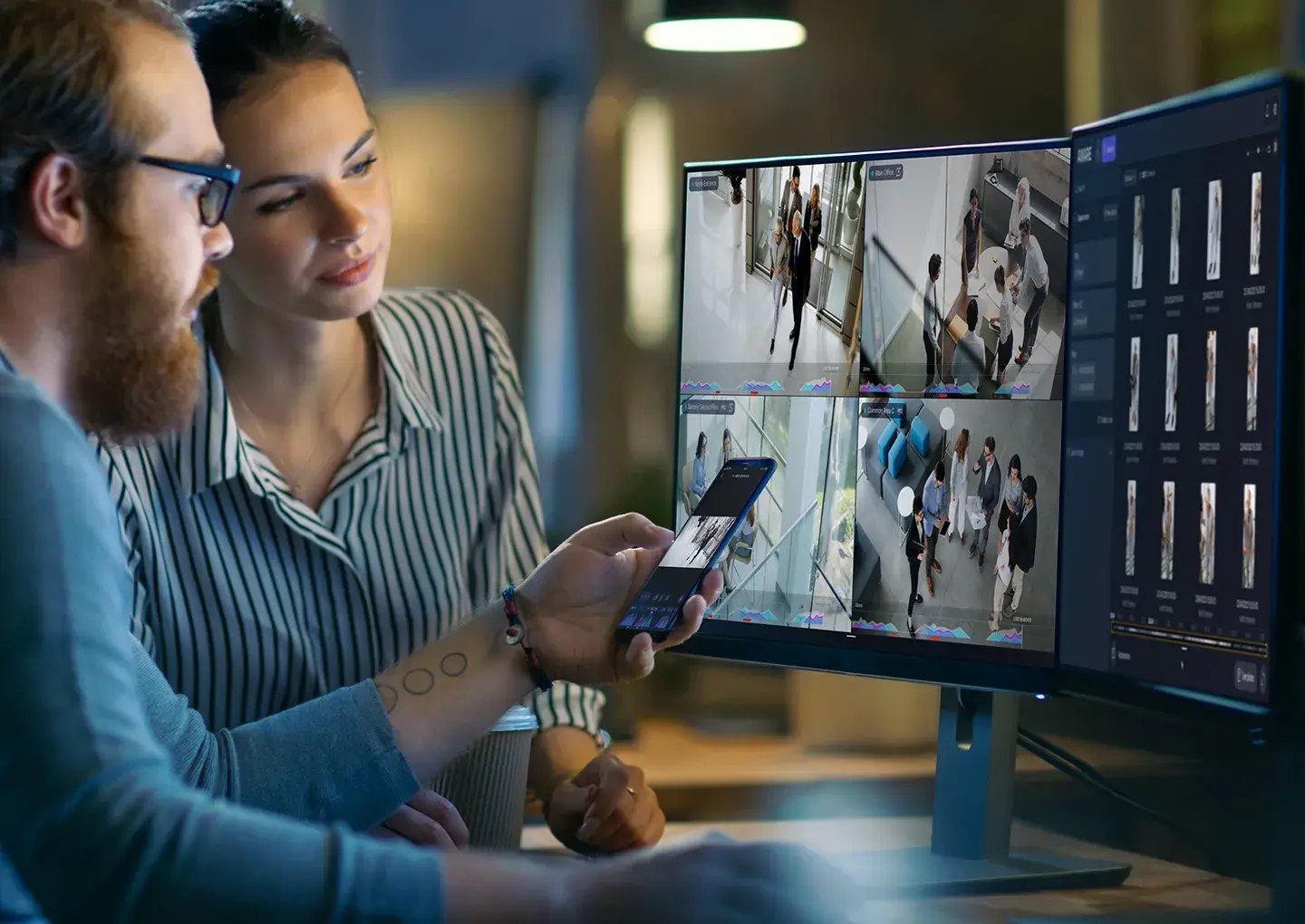 two-people-monitoring-cctv-surveillance-feeds