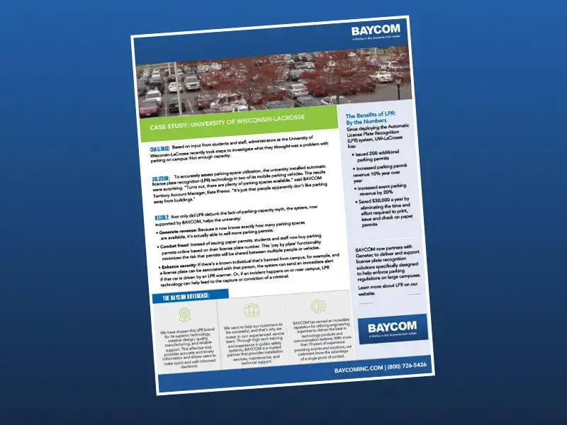 UW-La Crosse LPR System