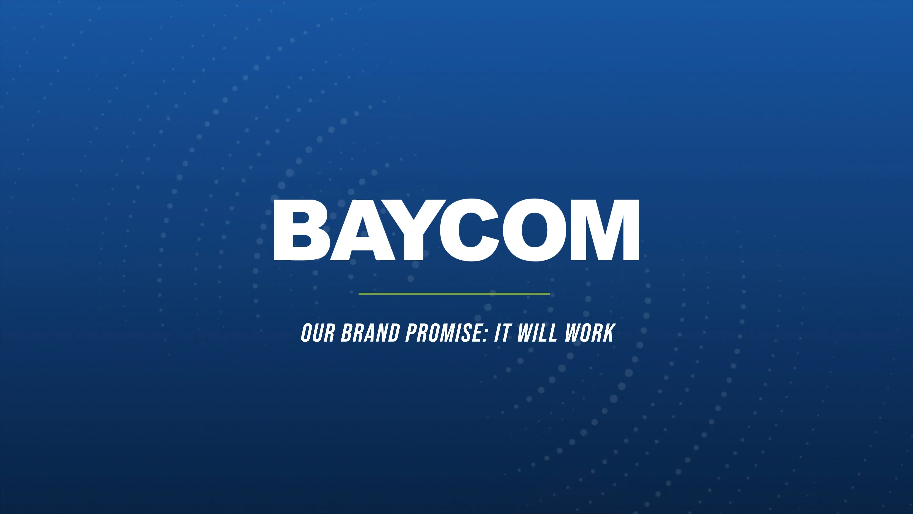 Our Brand Promise: It Will Work