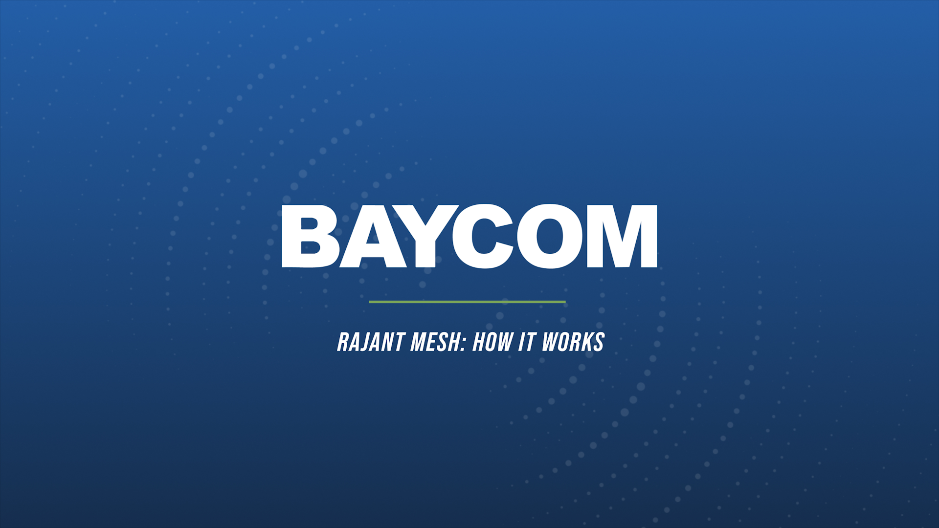 Rajant Mesh: How it Works