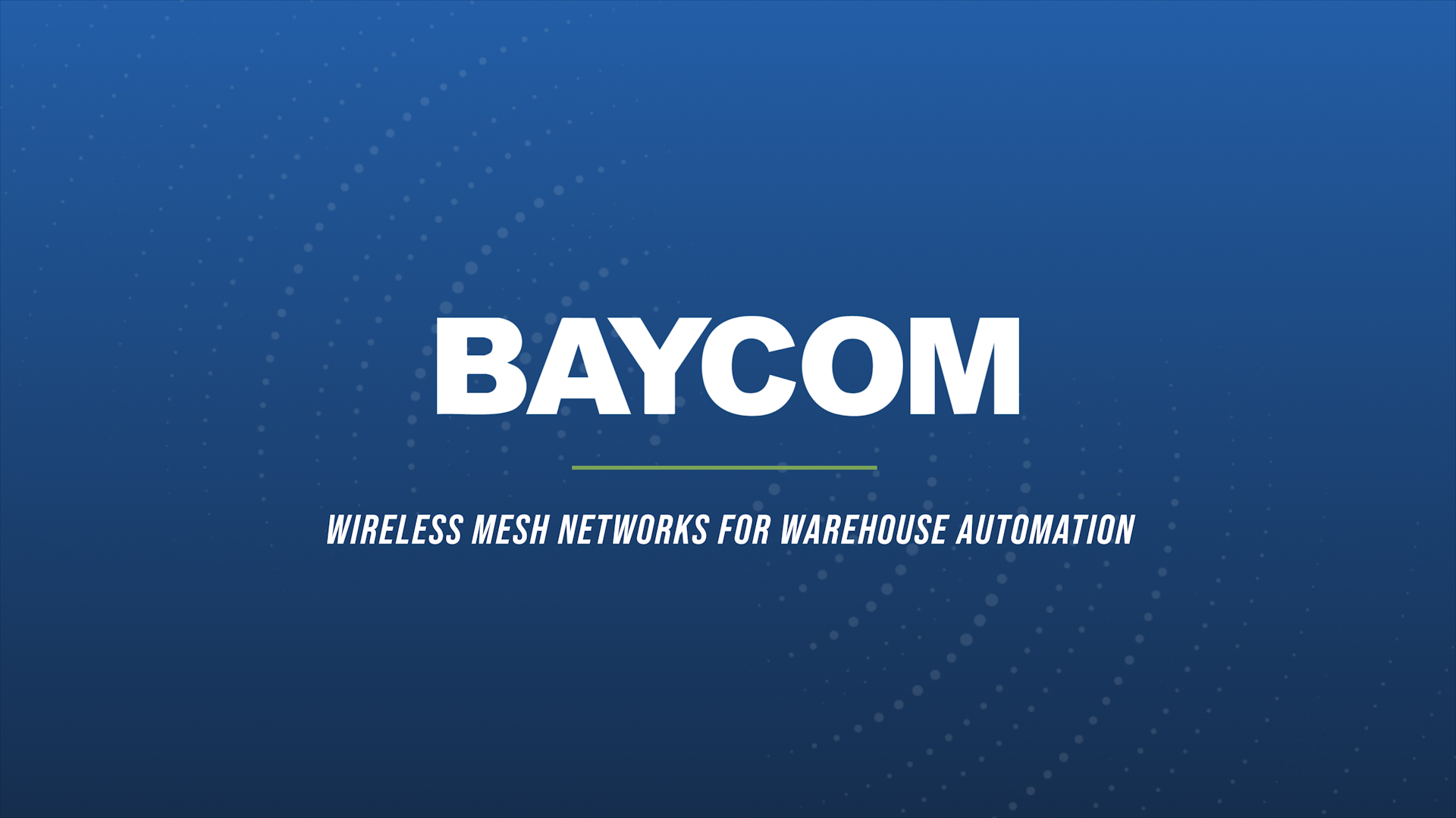 Rajant Wireless Mesh Networks for Warehouse Automation