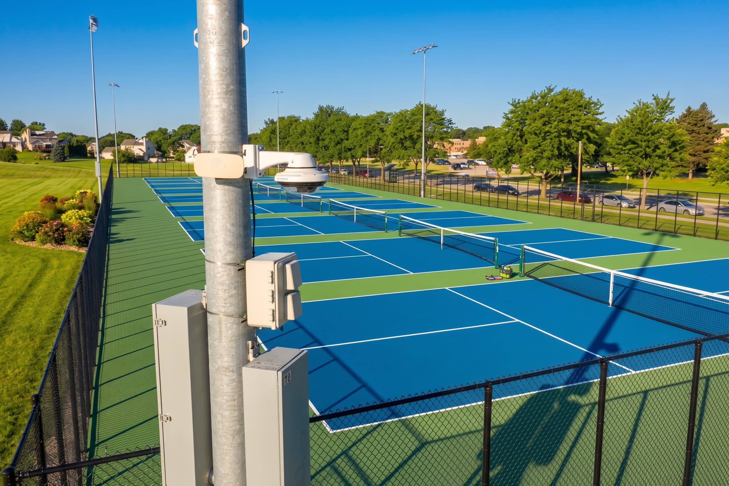 Surveillance at public pickleball courts