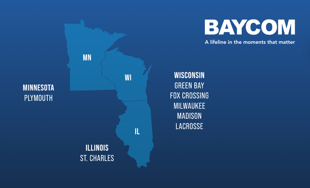 BAYCOM States- Wisconsin, Illinois and Minnesota